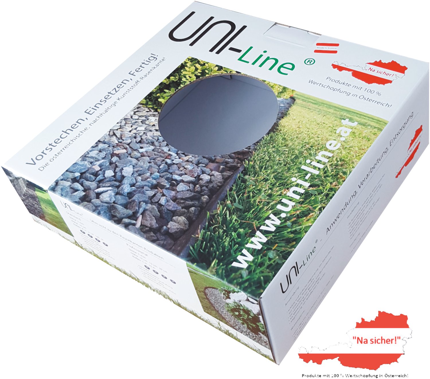 Uni-Line Rasenkante Standard 0,2x10 cm, 25 m