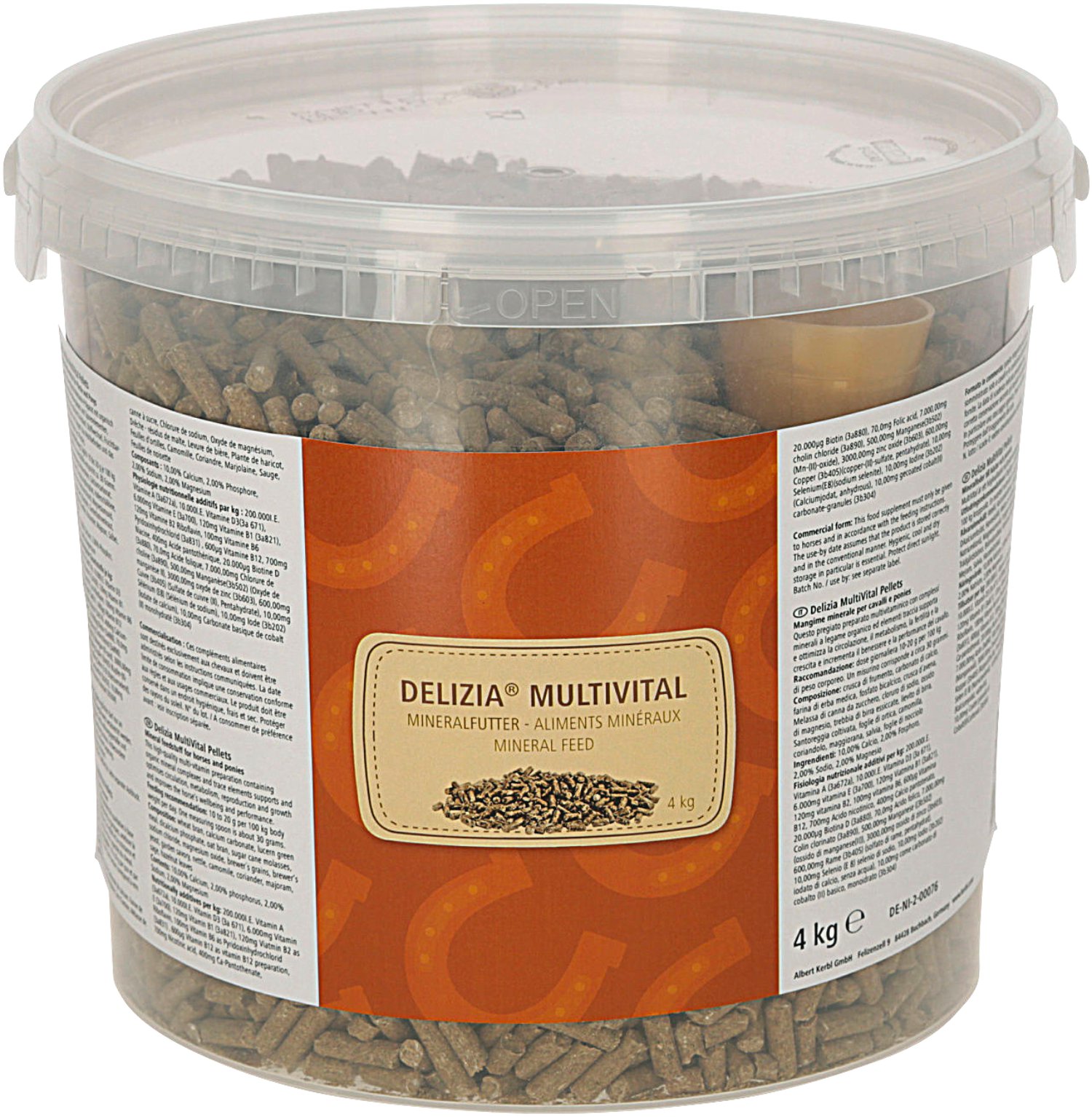 Delizia® Pellets MultiVital 4 kg/Eimer