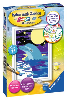 RAVENSBURGER Malen nach Zahlen Kleiner Delfin