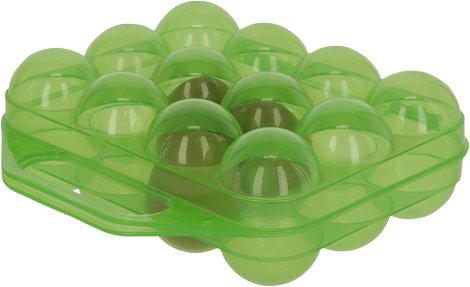 Eier Aufbewahrung aus Kunststoff für 12 Eier, grün