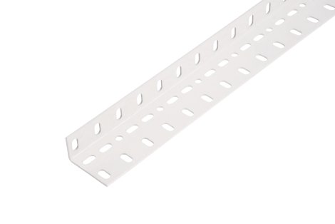 ALBERTS Winkelprofil Conceptor gelocht Weiß 1 m, 45x25x1,5 mm