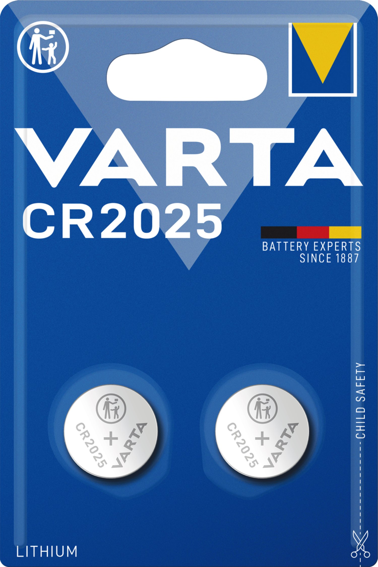 VARTA Lithium Knopfzelle CR2025 2er Pack