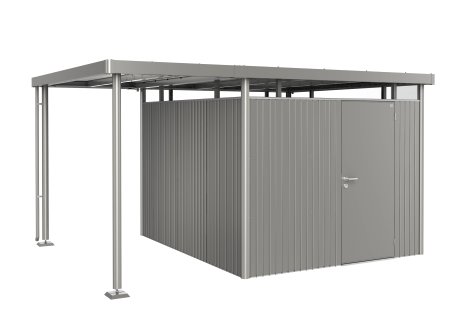 BIOHORT Seitendach für Gerätehaus Highline® H5, 150x315x222, Quarzgrau-Metallic S