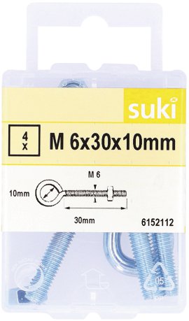 SUKI Stahlwandhaken gebläut gehärtet