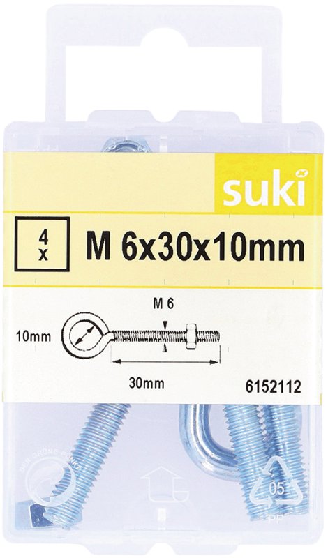 SUKI Stahlwandhaken gebläut gehärtet 2,0x40 mm 10 Stk.