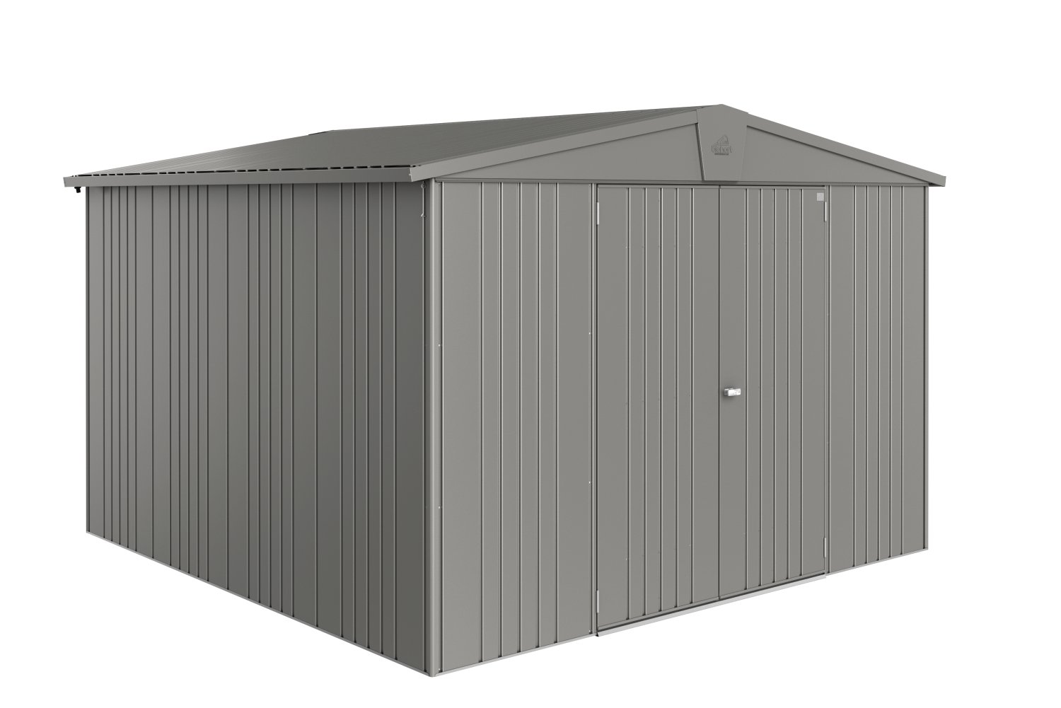 BIOHORT Gerätehaus Europa 7, 316x300x209 cm, Quarzgrau-metallic