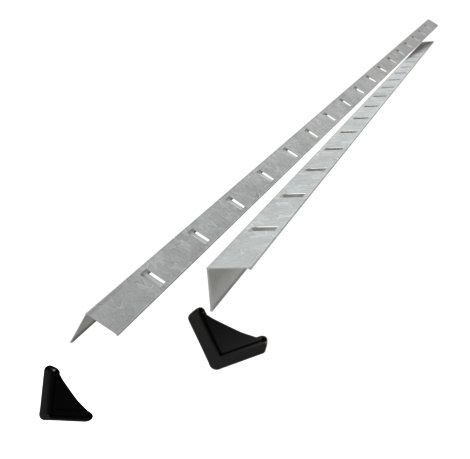 SCHULTE REGALWELT Winkelprofil Stecksystem verzinkt 180x4x4 cm, 2 Stk.