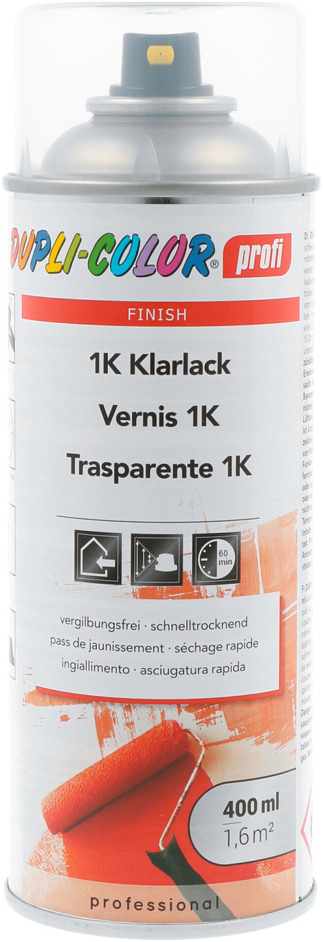 DUPLI-COLOR 1K-Klarlack Profi Seidenglanz 400 ml