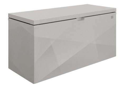 BIOHORT Stylebox 170 XDesign 170x70x81 cm (BxTxH), Silber-Metallic