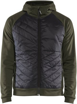 BLÅKLÄDER Sweater Hybrid dunkeloliv/schwarz S