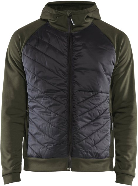 BLÅKLÄDER Sweater Hybrid dunkeloliv/schwarz S