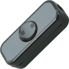 KOPP Schnurzwischenschalter 10A Schwarz