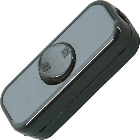 KOPP Schnurzwischenschalter 10A Schwarz