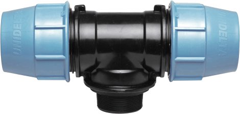 PARGA PE-T-Stück mit AG 32x1"