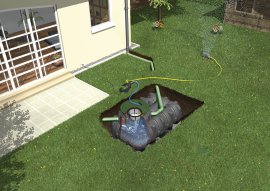 GRAF Flachtank Platin Gartenpaket JET begehbar 7500l