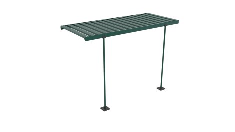 VITAVIA Alu-Tisch abklappbar 120x56x81 cm Grün
