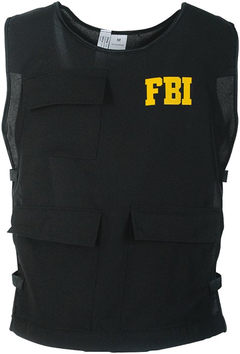 Kostüm FBI-Weste M