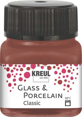 KREUL Malfarbe Glass & Porcelain Classic Cognac 20 ml