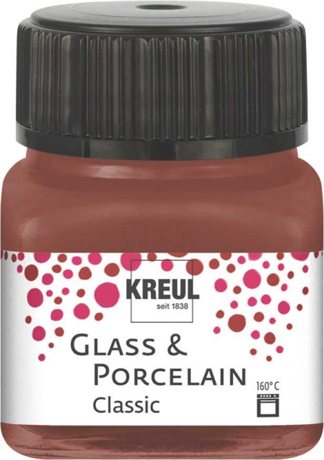 KREUL Malfarbe Glass & Porcelain Classic Cognac 20 ml