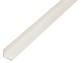 ALBERTS Winkelprofil Kunststoff Weiß 2,6 m, 10x10x1 mm