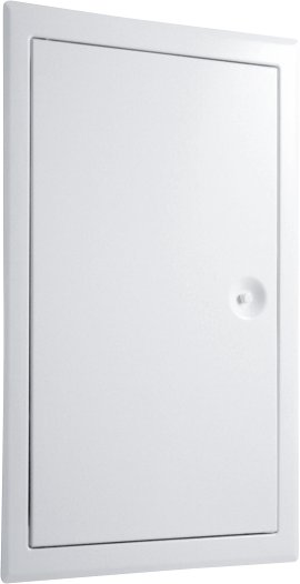 Revisionstür mit Vierkantverschluss Stahlblech Weiß 300x600 mm