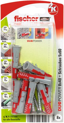 FISCHER UniversaldübelDuopower S K 8 mm