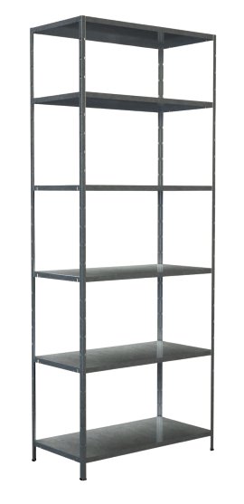 SCHULTE REGALWELT Steckgrundregal 6 Böden verzinkt