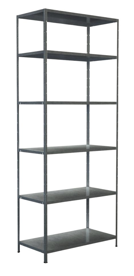 SCHULTE REGALWELT Steckgrundregal 6 Böden verzinkt 230x80x50 cm
