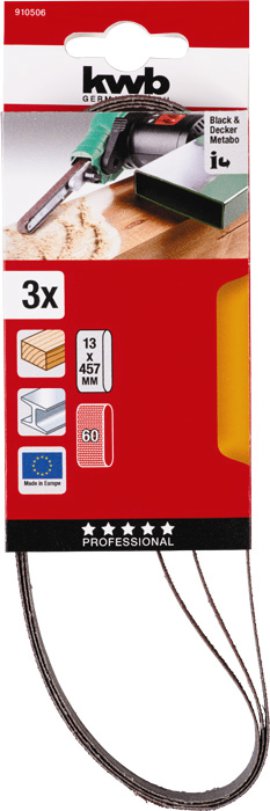 KWB Schleifband Edelkorund K60 13x457 mm