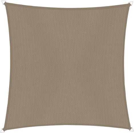 WINDHAGER Sonnensegel CANNES quadrat 4x4 m, taupe