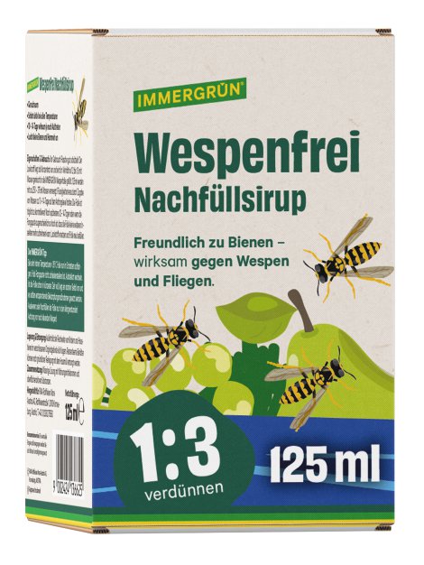 IMMERGRÜN Wespenfrei Sirup 1 zu 3, 125 ml
