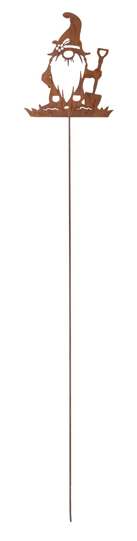 Gartenstecker Gartenzwerg Toni mit Spaten 122 cm
