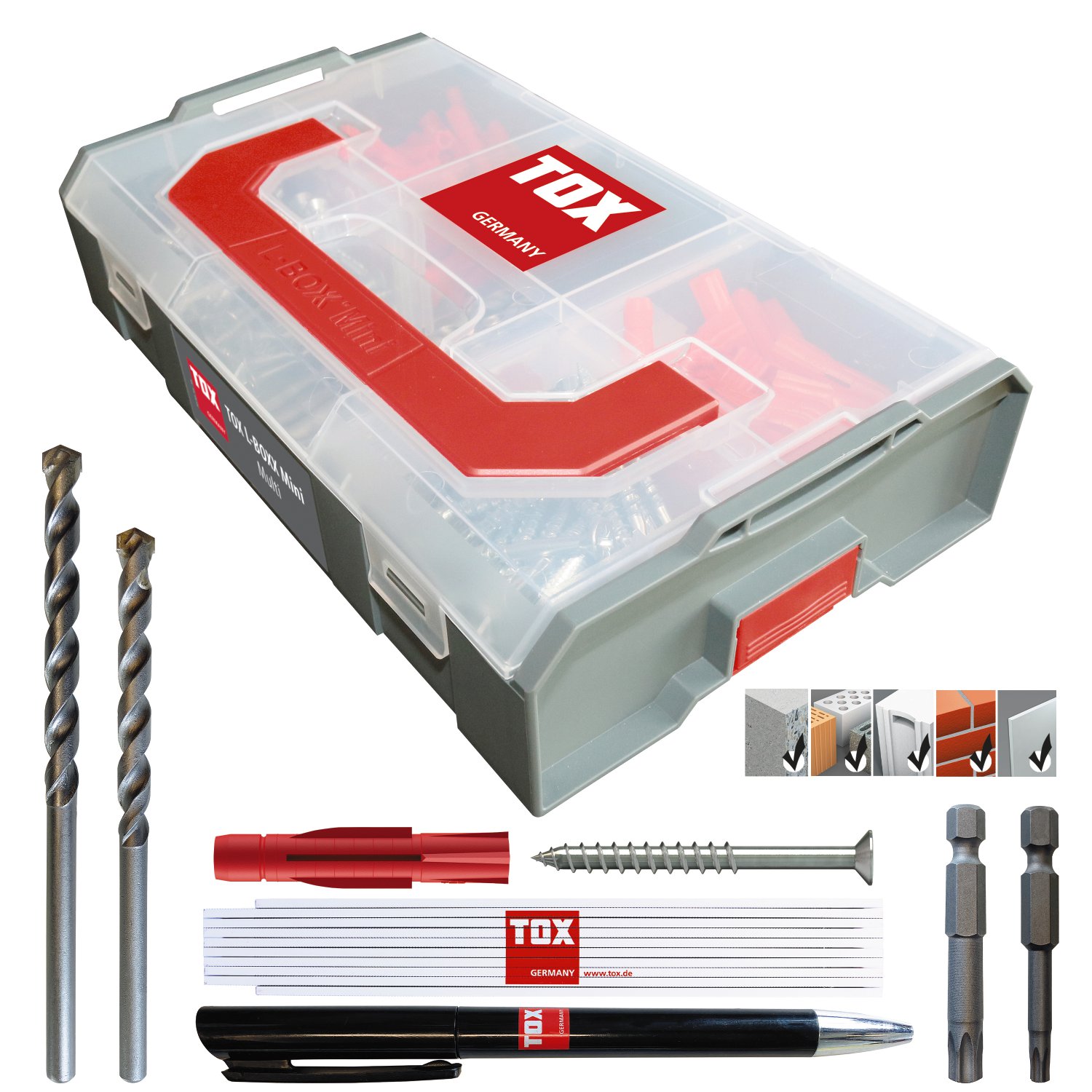 TOX Sortiment L-Boxx Mini Multi 206 Stk.