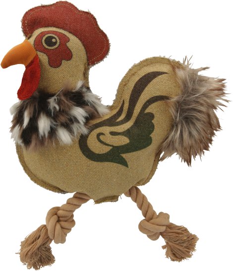 Hundespielzeug Hahn Karl, 24 cm