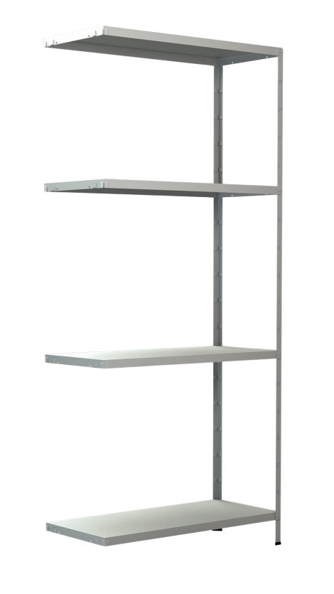 SCHULTE REGALWELT Steckanbauregal 4 Böden Weiß 180x80x35 cm