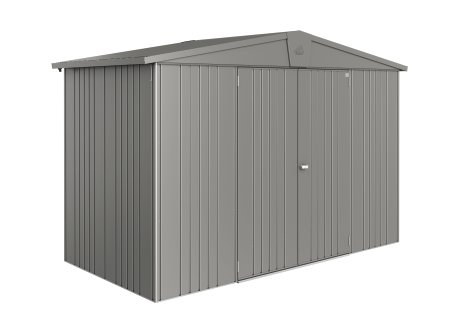 BIOHORT Gerätehaus Europa 4A, 316x156x209 cm, Quarzgrau-Metallic