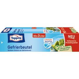 TOPPITS® Gefrierbeutel 25x32 cm 3 l, 30er