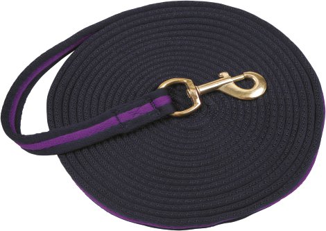 Longierleine Softlonge 8 m, blau/violett