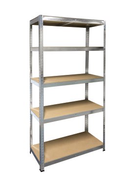 SCHULTE REGALWELT Schwerlastregal 5 MDF-Böden verzinkt