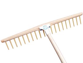 LOFER RECHEN Heurechen 20 gerade Nylonzinken Joch 73 cm