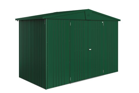 BIOHORT Gerätehaus Europa 4A, 316x156x209 cm, Dunkelgrün-Metallic