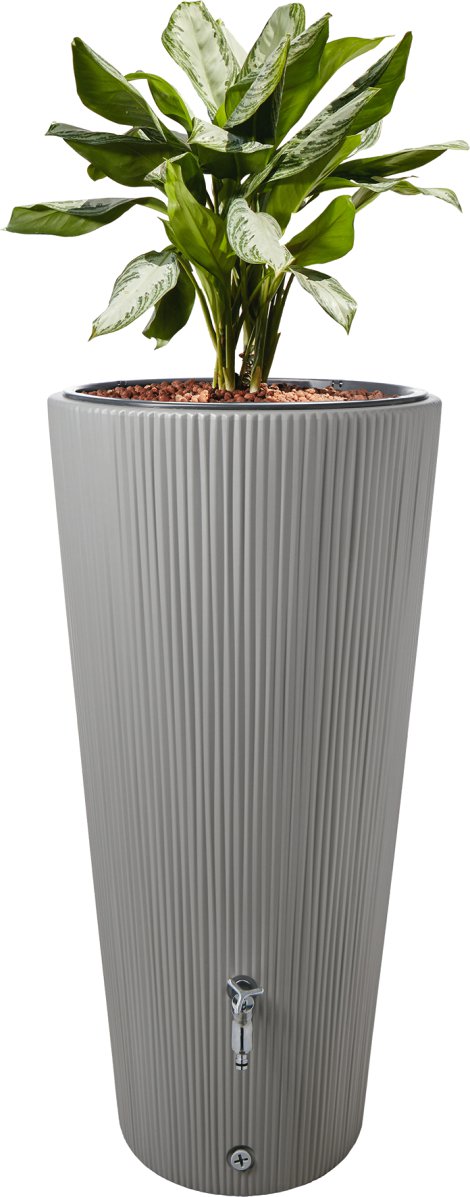 GARANTIA Säulentank Linus 2in1 Zinkgrau 220 l