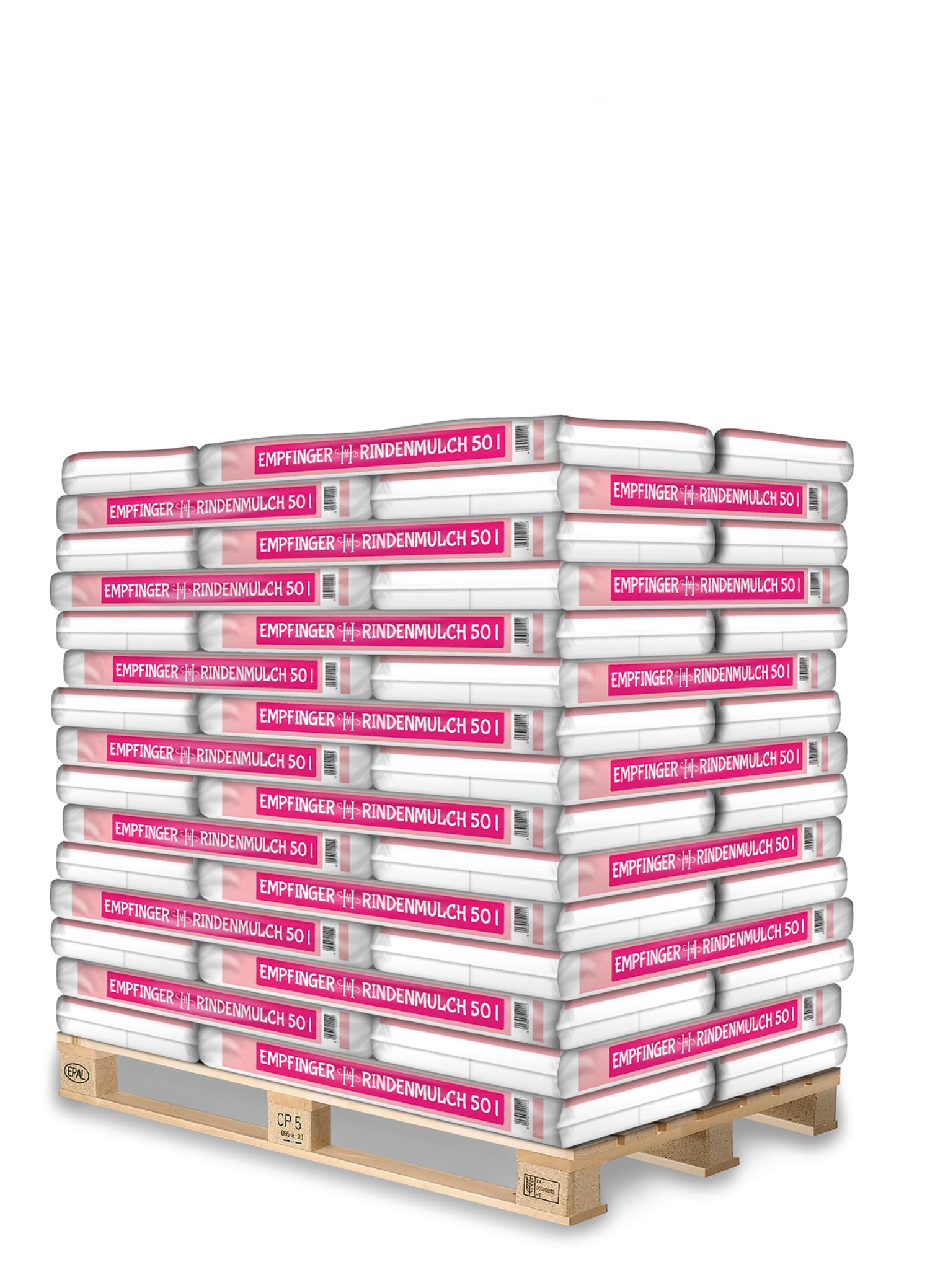 EMPFINGER Rindenmulch Palette 50 l/45 Stk. inkl. Lieferung