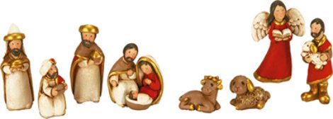 Krippenfigur 6 cm 8-tlg.