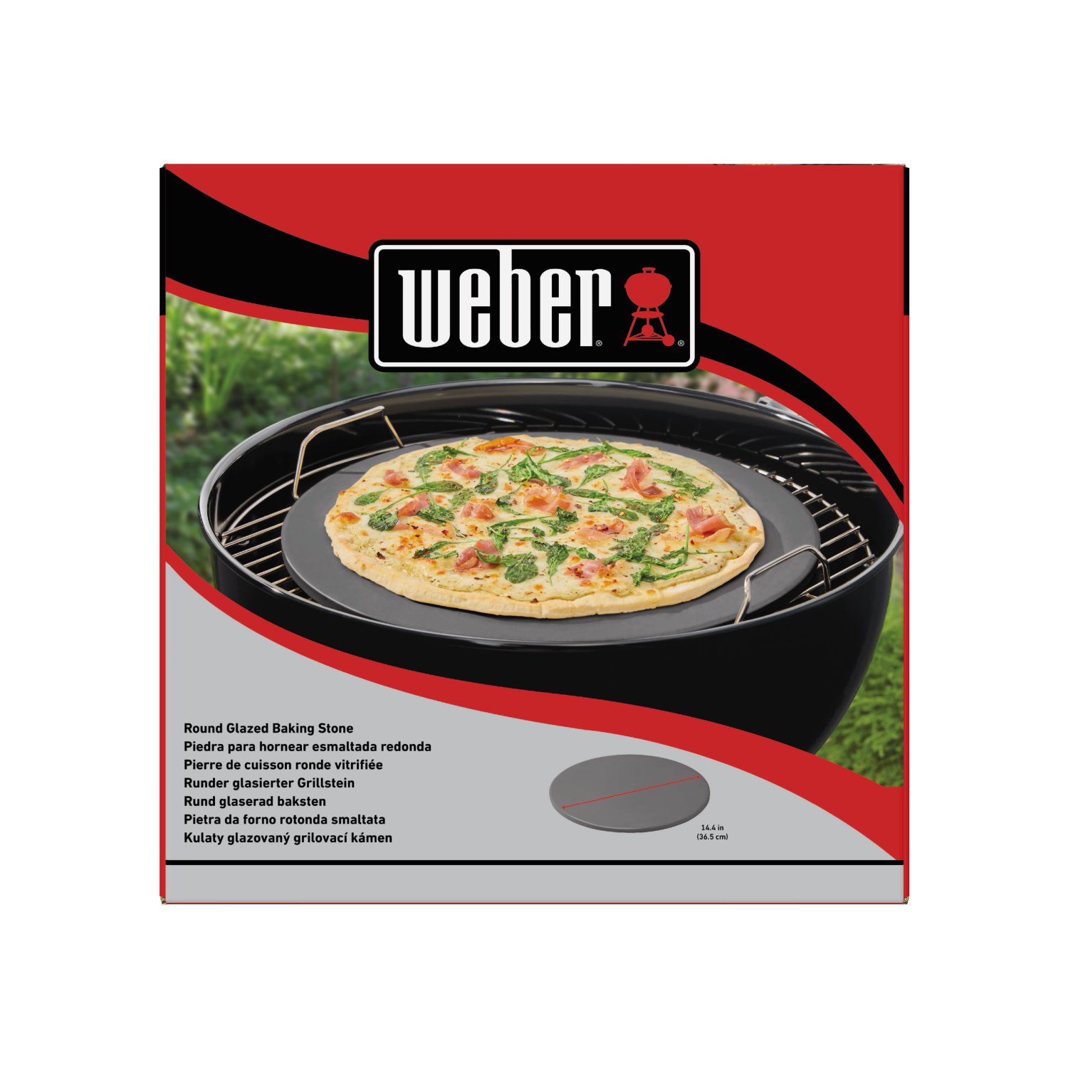 WEBER® Pizzastein glasiert 36 cm