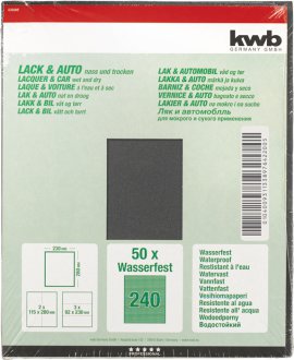 KWB Schleifbogen wasserfest K240, 1 Stk.