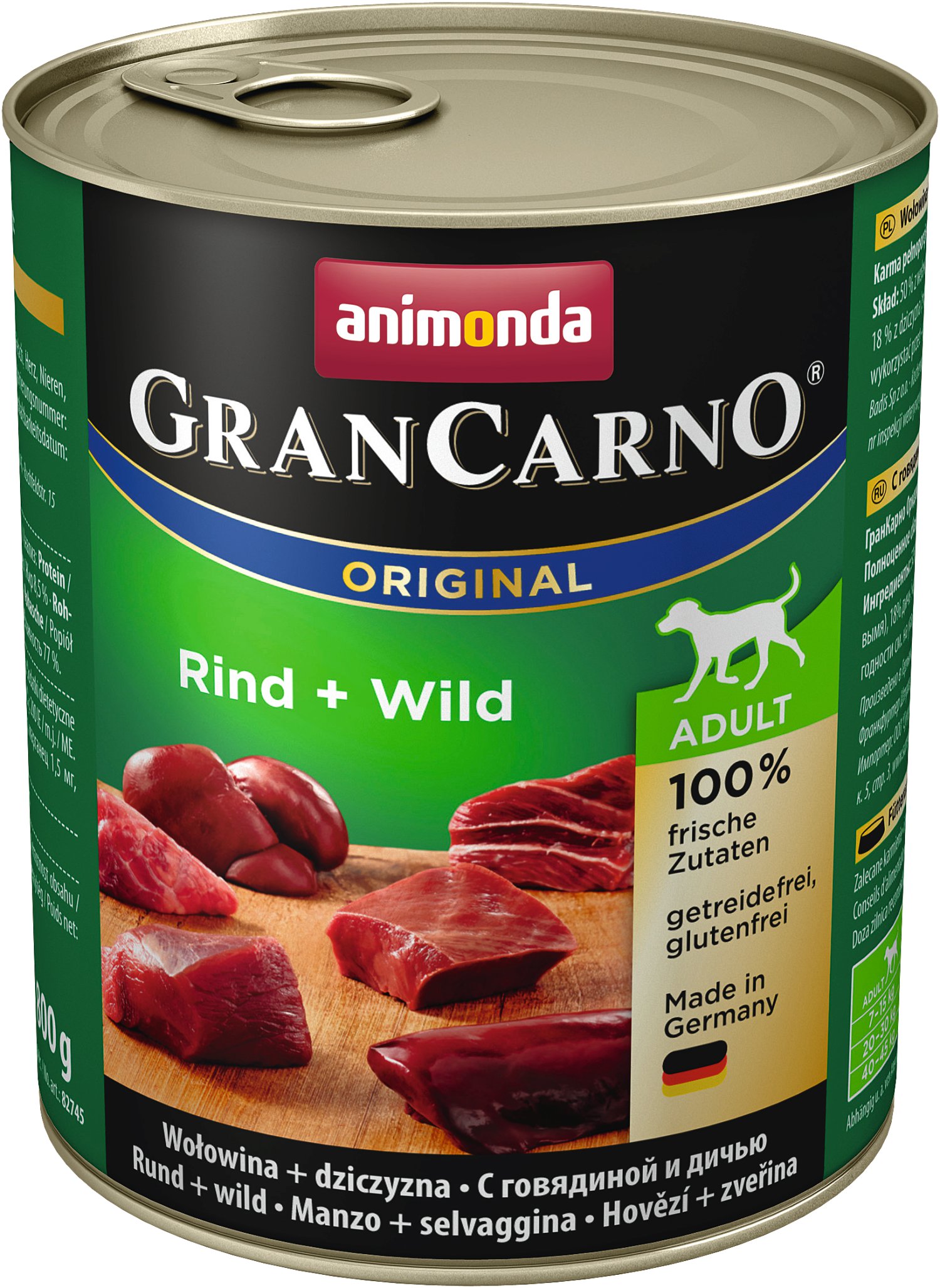 ANIMONDA Grancarno Adult Rind und Wild 800 g