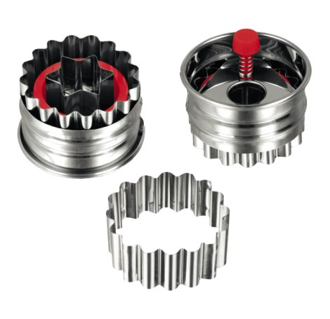 Linzerausstecher Edelstahl mit Auswerfer Stern 4,8 cm