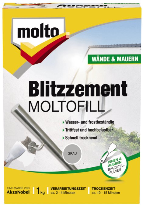 MOLTO Moltofill Blitzzement 1 kg, grau