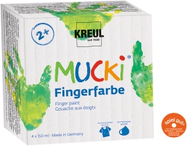 MUCKI Fingerfarbe 4 x 150 ml
